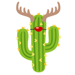 cactus and deer
