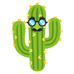 cactus and disguised face