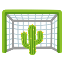 cactus and goal net