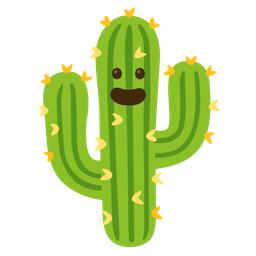 Cactus and Grinning face