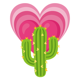 cactus and growing heart
