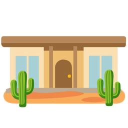 cactus and house