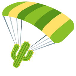 cactus and parachute