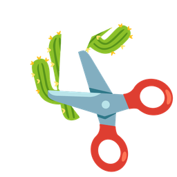 cactus and scissors
