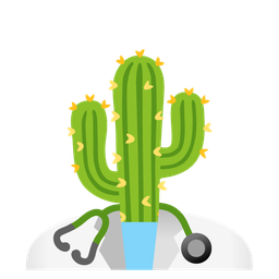 cactus and stethoscope