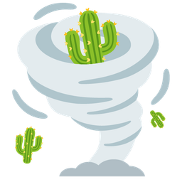 cactus and tornado