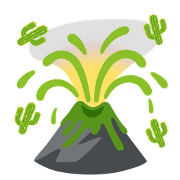 cactus and volcano