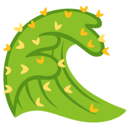 cactus and water wave