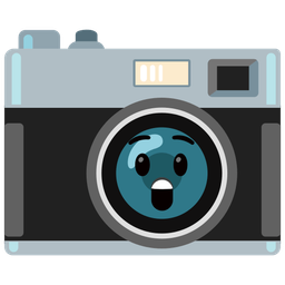 Camera and Astonished face