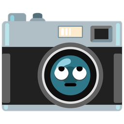 Camera and Face with rolling eyes