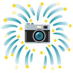Camera and Fireworks
