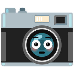 Camera and Flushed face