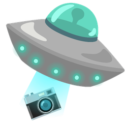 Camera and Flying saucer