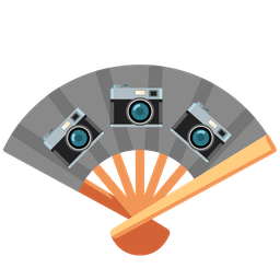 Camera and Folding hand fan