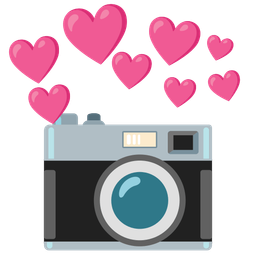 Camera and Heart with arrow