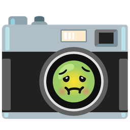 Camera and Nauseated face