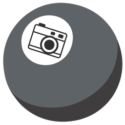 Camera and Pool 8 ball