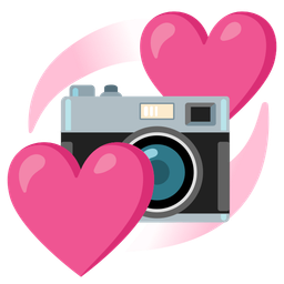Camera and Revolving hearts