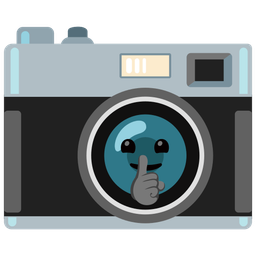 Camera and Shushing face