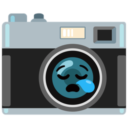 Camera and Sleepy face