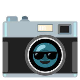 Camera and Smiling face with sunglasses