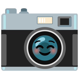 Camera and Smiling face