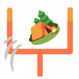 Camping and American football