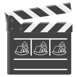 Camping and Clapper board