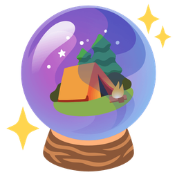 Camping and Crystal ball