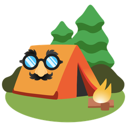 Camping and Disguised face