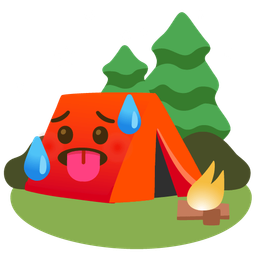 Camping and Hot face