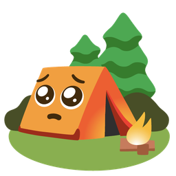 Camping and Pleading face