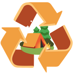 Camping and Recycling symbol