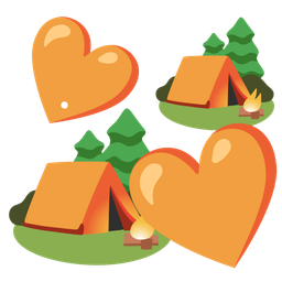 Camping and Revolving hearts