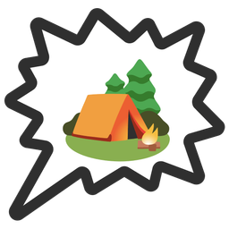 Camping and Right anger bubble