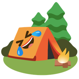 Camping and Rolling on the floor laughing