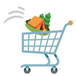 Camping and Shopping cart