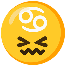 Cancer and confounded face