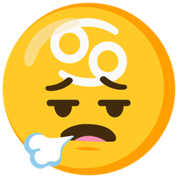 Cancer and face exhaling