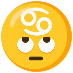 Cancer and face with rolling eyes