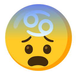 Cancer and fearful face