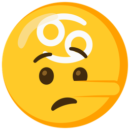 Cancer and lying face