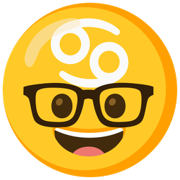 Cancer and nerd face