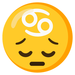 Cancer and pensive face