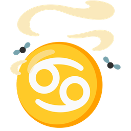 Cancer and pile of poo