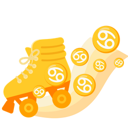 Cancer and roller skate