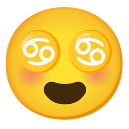 Cancer and Smiling face with heart-eyes