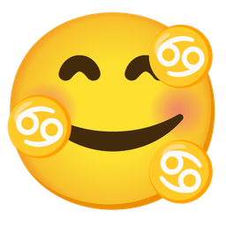 Cancer and Smiling face with hearts