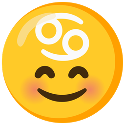 Cancer and Smiling face with smiling eyes