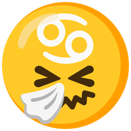 Cancer and sneezing face